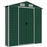  Vrtno spremište zeleno 191 x 725 x 198 cm od pocinčanog čelika | shoptok.hr