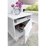 MID.YOU Nočna Omarica Bora, Bela, Masivno | Shoptok.si