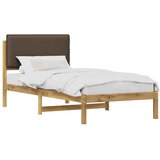  Krevetni okvir s tapiciranim uzglavljem Bijelo isprana i taupe - Bijelo isprana i taupe 90 x 200 cm | shoptok.hr
