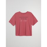 Sinsay Pamučna majica s natpisom | shoptok.hr
