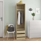 vidaXL Garderobna omara s predali sonoma hrast 50x50x200 cm iverna pl., (20621430) | Shoptok.si
