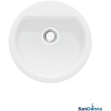 Sandonna Granitna sudopera LENA Ø51/44.5cm Bela | ePonuda.com