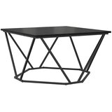  Kava Stol Crni hrast 80 x 80 x 45 cm Inženjerska drva i čelik | Eponuda.com