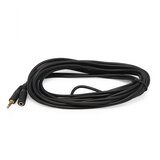  Stereo kabl 3.5mm muški ulaz na ženski ulaz, 5m, Crni Cene