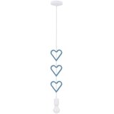 Candellux Lighting Bijelo-plava dječja svjetiljka s metalnim sjenilom Single - | shoptok.hr