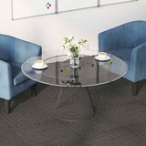  Tepih pločica Prugasta tamnosmeđa 50 x 50 cm 4 pcs PP i bitumen | shoptok.hr