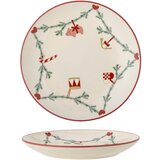 Bloomingville Krem tanjur s božićnim motivom od kamenine ø 25,5 cm Yule – | shoptok.hr