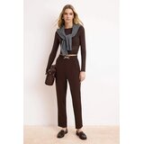 TRENDYOLMILLA ženske pantalone Twoaw26Pl00154, tamno braon/braon | Eponuda.com