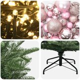  Umjetno božićno drvce s kuglicom 120 cm 150 LED lampica | shoptok.hr