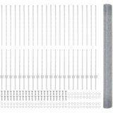  Zatvorena žičana ograda s postovima 50 x 1,4 m Pocinčani čelik | shoptok.hr