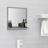 vidaXL Kupaonsko ogledalo boja sivog hrasta 40 x 10,5x 37 cm drveno Cijene