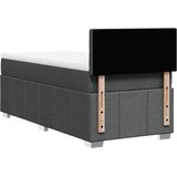  Krevet s oprugama i madracem tamnosivi 90 x 190 cm od tkanine | shoptok.hr