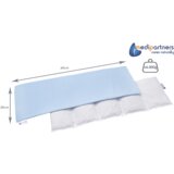 Medi Partners Thermophor with cherry seeds large 20x60 – 5 chambers Waffle – Light blue | shoptok.hr
