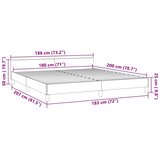  Okvir za krevet bez madraca tamnozeleni 180x200 cm baršunasti | shoptok.hr