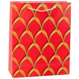  Elegantna poklon vrećica s zlatnim ukrasima 32 x 26 x 12 cm | shoptok.hr