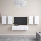  6-dijelni set TV ormarića bijeli od iverice | shoptok.hr