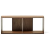 Kave Home Sistem modularnih polic v orehovem dekorju v naravni barvi 101x38 cm Litto – Cene