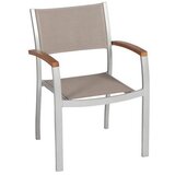 Gardenson Vrtni Stol Naxos, 2 Kos, Aluminij Cene