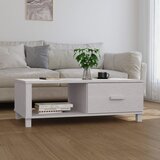 vidaXL stolić za kavu bijeli 100 x 55 x 35 cm od masivne borovine Cijene