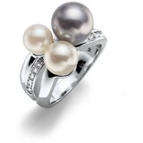  Ženski oliver weber basic pearl crystal prsten sa sivom swarovski perlom 55 mm ( 41126m ) Cene
