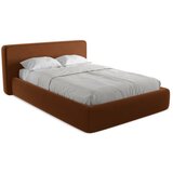 Makamii Tapecirani bračni krevet s prostorom za odlaganje s podnicom 140x200 cm boje terakote Kiana – | shoptok.hr