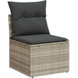 vidaXL 7-dijelni set vrtnih sofa svjetlosivi od poliratana | shoptok.hr