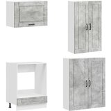  Kuhinjska jedinica PORTO 8 pcs Betonska siva Konstruirano drvo | shoptok.hr