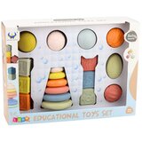 Set mekanih senzornih igračaka Loptice Piramidalne kocke 18 kom. | shoptok.hr