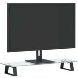  Za monitor crni 60x20x8 cm kaljeno staklo i metal | shoptok.hr