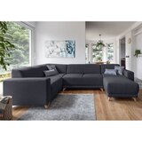 Miuform Antracitno siva sklopiva/s prostorom za odlaganje kutna garnitura (s lijevim kutom/u obliku slova "U") Classy Sophie – | shoptok.hr