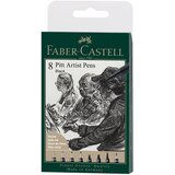  SET PITT ARTIST PK8 BLACK FABER-CASTELL 167158 BLISTER | shoptok.hr