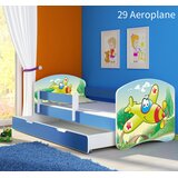  Otroška postelja ACMA z motivom, stranica modra + predal 140x70 cm 29 Letalo | Shoptok.si