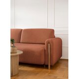 ELTAP Raztegljiva/s prostorom za shranjevanje sedežna garnitura iz tkanine bouclé v barvi terakote 244 cm Arcadova – | Shoptok.si