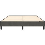  Okvir za krevet s oprugom tamnosivi 140 x 200 cm baršunasti | shoptok.hr