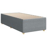  Okvir kreveta s oprugama i madrac svjetlosivi 90x200cm tkanina | shoptok.hr