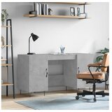 vidaXL Pisalna miza betonsko siva 140x50x75 cm inzenirski le | Shoptok.si