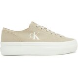 Calvin Klein Jeans Tenis superge Vulc Flatform Low Cv Mg YW0YW01763 Bež | Shoptok.si