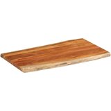 Stolna Mizna plošča 100x60x3,8 cm pravokotna trdna akacija naraven rob | Shoptok.si
