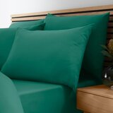 Catherine Lansfield Tamno zelena plahta s gumom od mikrovlakana 185x200 cm So Soft Easy Iron – | shoptok.hr