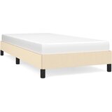 Okvir za krevet bez madraca krem 100 x 200 cm od tkanine | shoptok.hr