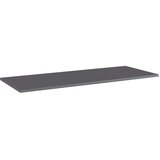 Police za knjige 4 kom visoki sjaj sive 100x40x1 5 cm iverica - visoko sjajno siva 100 x 40 x 1.5 cm 4 | shoptok.hr