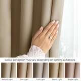Restilo Bež zavesa za delno zatemnitev 140x250 cm Carli Tie – | Shoptok.si