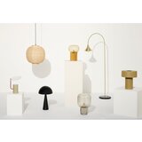 Hübsch Kaki zelena stolna lampa sa staklenim sjenilom (visina 35 cm) Disc – | shoptok.hr