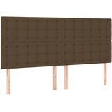  box spring s madracem LED tamnosmeđi 180x200 cm tkanina | shoptok.hr