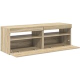 TV ormarići s LED svjetlima 2 kom boja hrasta 60 x 35 x 40 cm | Shoptok.si