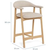 MID.YOU VISOKI STOL, bež | Shoptok.si