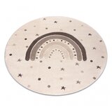 RugsX Preproga KIDDO 5151 krog krem / bež, mavrica, zvezde za otroke, senzorična cercle 120 cm, (5000308698) | Shoptok.si