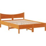 Okvir kreveta s uzglavljem voštano smeđi 120x200 cm od borovine | Eponuda.ba