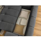 Bobochic Paris Tamno siva sklopiva/s prostorom za odlaganje kutna garnitura (s lijevim kutom/u obliku slova L) Fuji – | shoptok.hr