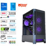 MEGA Računalnik MT S8 i7-14700K/RTX4070Ti Super/32GB/2TB-4.0/750W/Brez OS/črna RGB + Estetski napajalni kabli [Vijola / Črna], (22097702) | Shoptok.si
